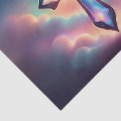 虹色白熱［赤熱］光を放つ交分離組織 薄葉紙 (詳細)