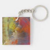 虹色石化木材 キーホルダー (裏面)