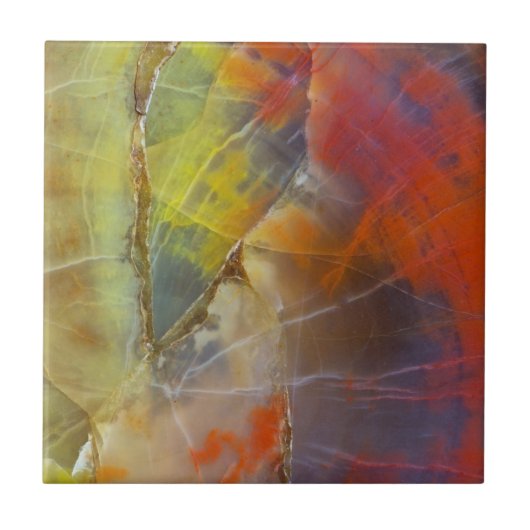 虹色石化木材 タイル (正面)