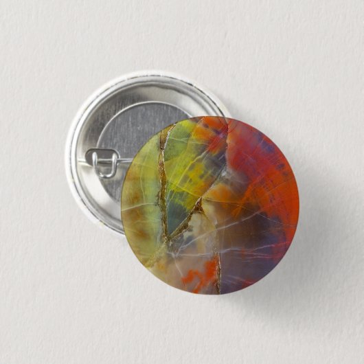 虹色石化木材 缶バッジ (正面&裏面)
