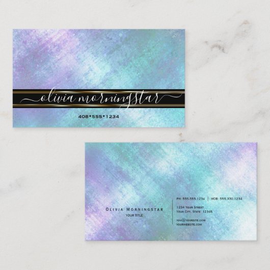 虹色素晴らしきらめく 名刺 (正面/裏面)