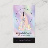 虹色結晶ネイリスト美しいサロンブ 名刺 (正面)