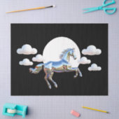 虹色金ゴールドとサファイアペンギン氷 薄葉紙 (クラフト)