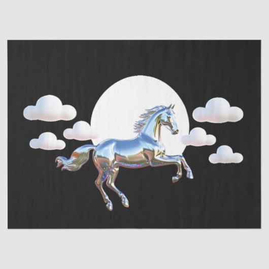 虹色金ゴールドとサファイアペンギン氷 薄葉紙 (正面)