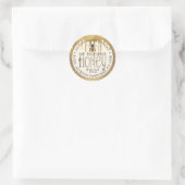 虹色金ゴールドはハニカム付きハニーラベルを乾燥させる ラウンドシール (バッグ)