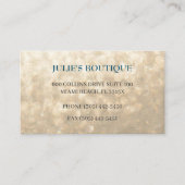 虹色金ゴールド衣料品ブティック委託品 名刺 (正面)