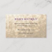 虹色金ゴールド衣料品ブティック委託品 名刺 (正面)