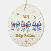 虹色魅力的弓(年アクセント) セラミックオーナメント (左)