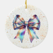 虹色魅力的弓(年アクセント) セラミックオーナメント (裏面)
