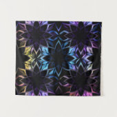 虹色鮮やか幾何学的タペストリー タペストリー (正面(横))