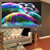 虹色鮮やか気泡アート – ホームとオフィス キャンバスプリント