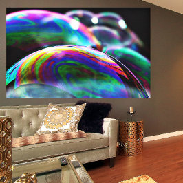 虹色鮮やか気泡アート – ホームとオフィス キャンバスプリント