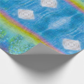 虹色, スパーキング, 虹色の光 ラッピングペーパー (角)