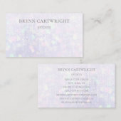 虹色《写真》ぼけ味キラライト白 名刺 (正面/裏面)