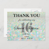 虹色《写真》ぼけ味ライト甘い16サンキューノート ポストカード (正面/裏面)