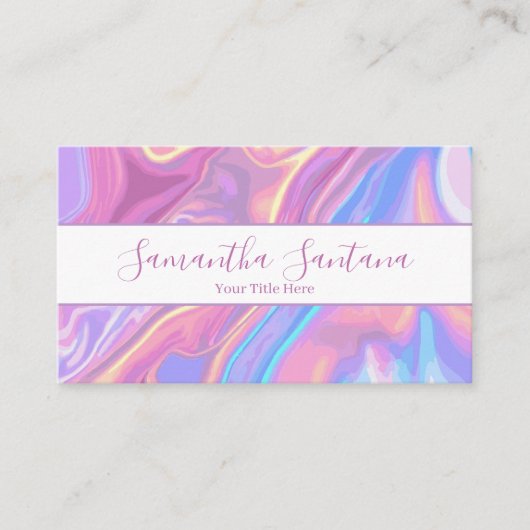 虹色 名刺 (正面)