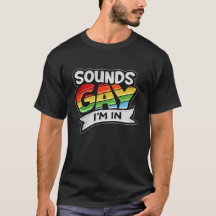 虹色LGBTQプライドゲイサウンドTシャツ