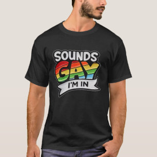 虹色LGBTQプライドゲイサウンドTシャツ Tシャツ