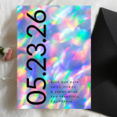 虹色Ultra DATEモダン非はっきりしたフォト セーブザデート