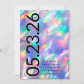 虹色Ultra DATEモダン非はっきりしたフォト セーブザデート (正面)