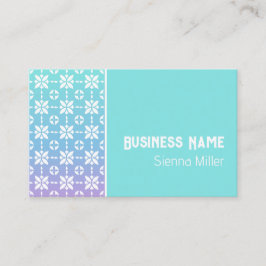 虹花カラフル模様パネル 名刺