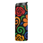 虹花サイケデリック柄 タンブラー (回転左)