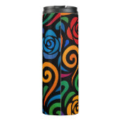 虹花サイケデリック柄 タンブラー (裏面)