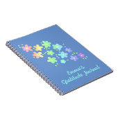 虹花パーソナライズされた感謝ジャーナル ノートブック (右側)