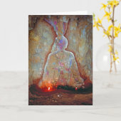 虹菩薩かカード カード (黄色い花)