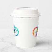 虹蝶鮮やかのインフィニティ 紙コップ (左)