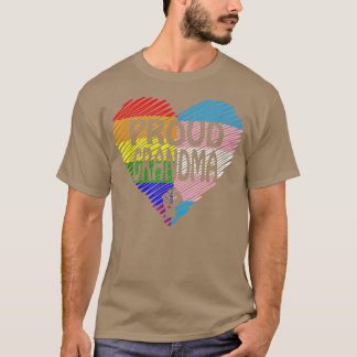 虹誇りを持ったとトランスジェンダーのFlの祖母LGBT Tシャツ