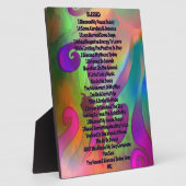 虹賛美詩天板イーゼル フォトプラーク (側面)