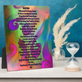 虹賛美詩天板イーゼル フォトプラーク (側面)