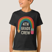 虹鉛筆の4年生の仲間たち　新学期 Tシャツ (正面)