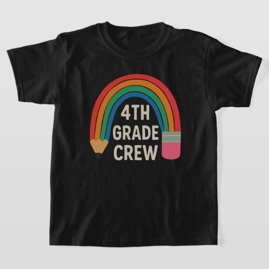 虹鉛筆の4年生の仲間たち　新学期 Tシャツ (レイダウン)