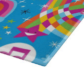 虹雨低下のハートパターンを曇らせます カッティングボード (角)