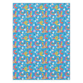 虹雨低下のハートパターンを曇らせます テーブルクロス (正面)