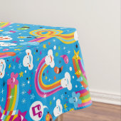 虹雨低下のハートパターンを曇らせます テーブルクロス (インサイチュ)