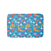 虹雨低下のハートパターンを曇らせます バスマット (正面)