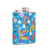 虹雨低下のハートパターンを曇らせます フラスク (右)