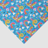 虹雨低下のハートパターンを曇らせます 薄葉紙 (詳細)