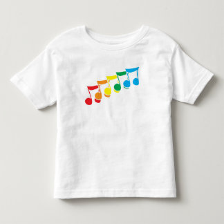 虹音楽は幼児のTシャツに注意します トドラーTシャツ