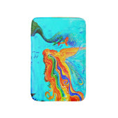 虹髪の人魚の浮遊 バスマット (正面縦)