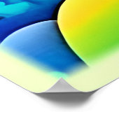 虹鮮やかの風景画 ポスター (角)