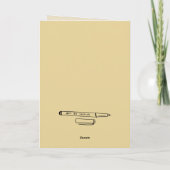 虹鱒の折り畳み式グリーンカード サンキューカード (裏面)