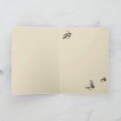 虹鱒の折り畳み式グリーンカード サンキューカード (内部)