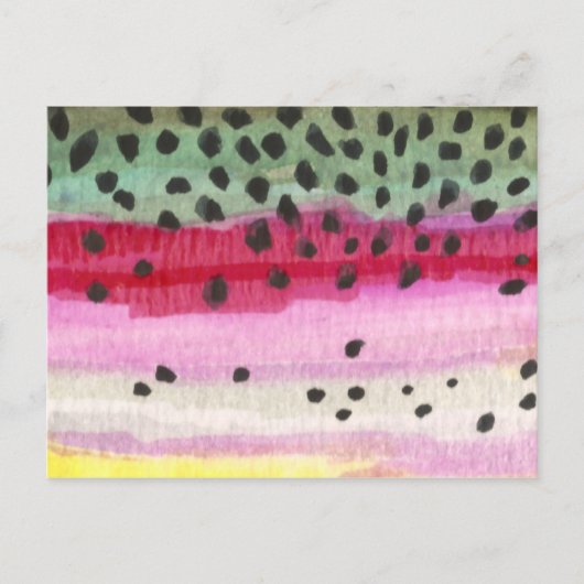 虹鱒釣り ポストカード (正面)