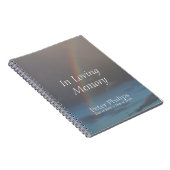 虹1の葬儀の記念の来客名簿 ノートブック (右側)