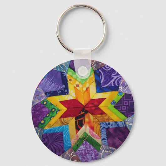 虹1折り畳み星 キーホルダー (正面)