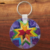 虹1折り畳み星 キーホルダー (正面)